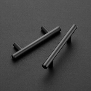 NEW Ravinte 5" Cabinet Drawer Pulls Matte Black Stainless Steel 3" Hole Center